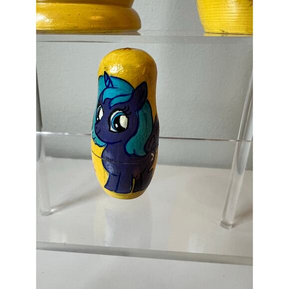 My Little Pony Inspired Handcrafted Painted Wooden Nesting Dolls Complete set - Picture 10 of 10